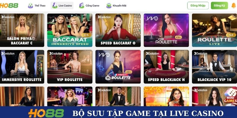 Kho game đình đám tại nhà cái Ho88