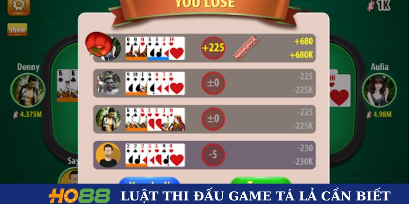 Luật thi đấu game Tá lả cần biết 