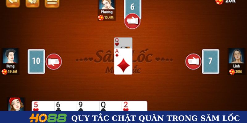 Quy tắc chặt quân trong Sâm Lốc Quy tắc chặt quân trong Sâm Lốc