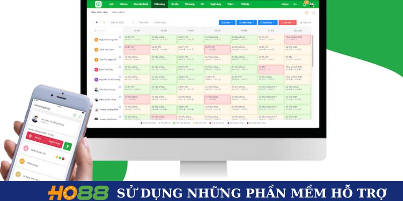 Sử dụng những phần mềm thông minh hỗ trợ 