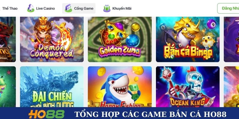 Kho game săn bắt vô cùng phong phú